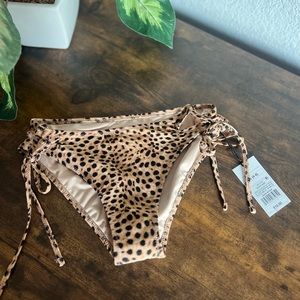 NWT Shade & Shore Animal Print Cheeky Bikini Bottoms
